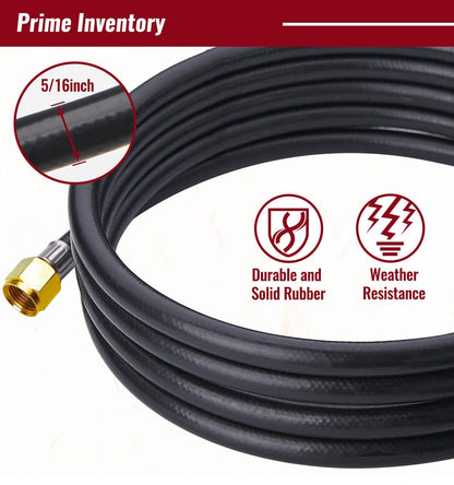 CALPOSE 6 Feet Propane Hose with Regulator, Universal Gas Grill Regulator and Hose for Blackstone 28''/36'' Griddle, Weber Grill, Propane fire pit and More, 3/8" Female Flare for Most LP Gas Grills