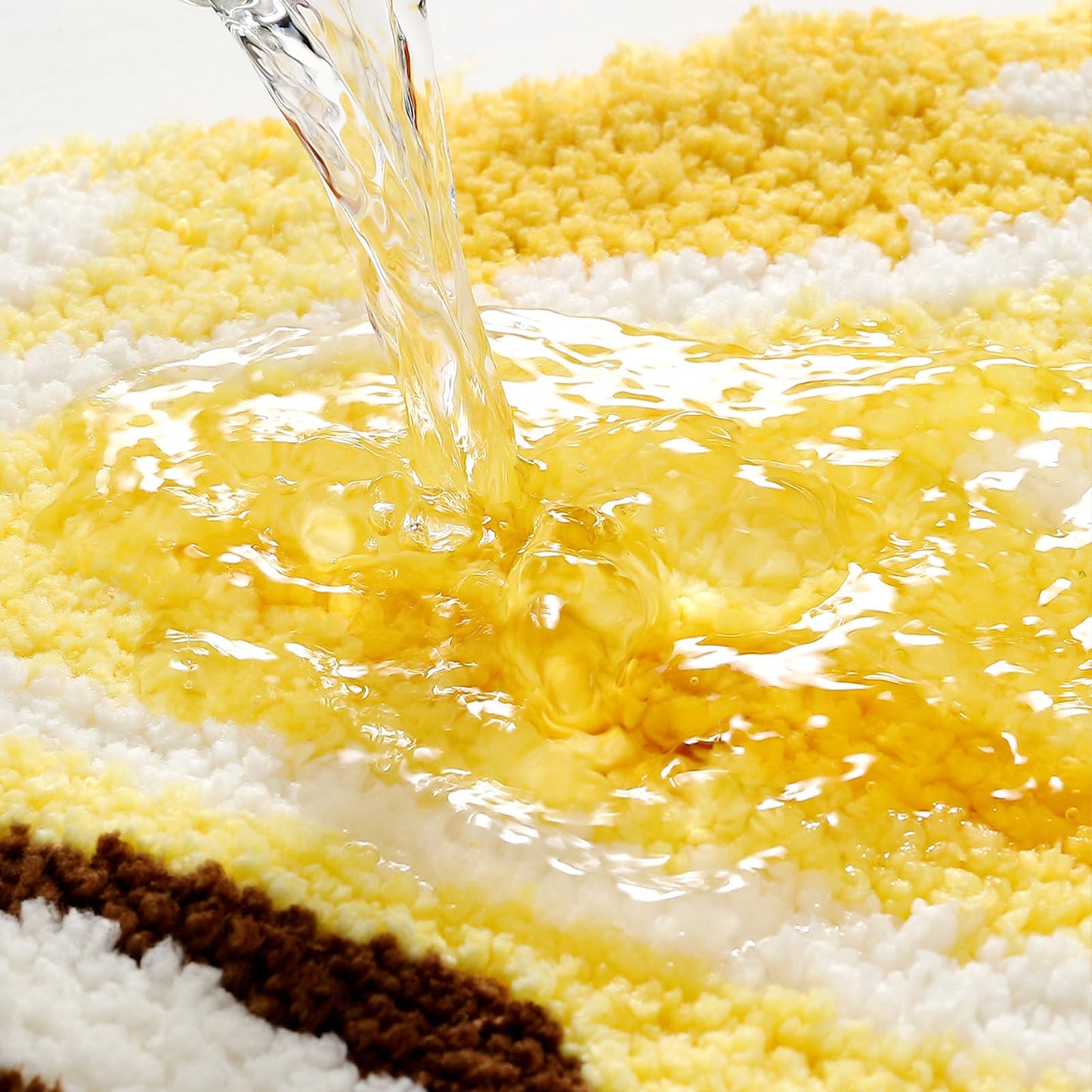 Ankah Fruit Bath Mats Cute Bathroom Rugs, Particularly Absorbent, Very Soft, and Dry Fast That Fits for Kid's Room, Bathroom or Other Room, 17.7" x 31.5", Lemon