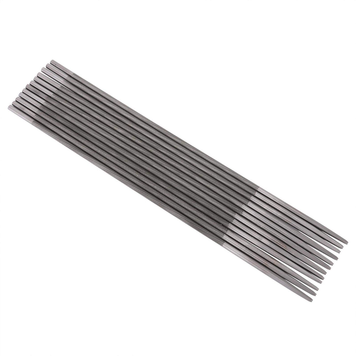 Chainsaw File, 4mm 5/32 Inch Professional Chainsaw Chain, Kuuleyn 12 Pcs Sharpening Round Chainsaw Sharpening Files Woodworking Chain Saw File