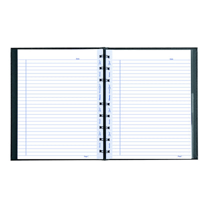 Blueline MiracleBind Notebook, Black, Lizard-Like, Hard Cover, 9.25" x 7.25", 150 Pages (AF9150.81)