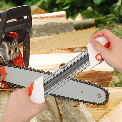2 in 1 Chainsaw Chain Sharpener for Stihl .325 LP Chain Saw, Easy File Chainsaw Sharpening Tool (3/16" File)