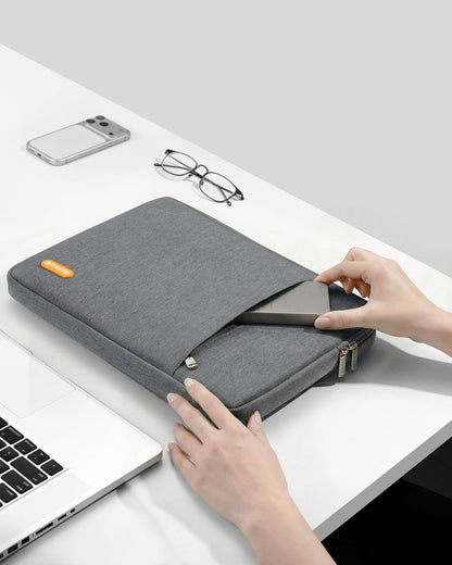 bagasin Laptop Sleeve Case, 15 15.6 16 inch Laptop Sleeve with Accessory Pocket, Water & Dirt Resistant with Corner and Edge Protection, Laptop Bag Compatible with MacBook, HP, Dell, Lenovo, Asus