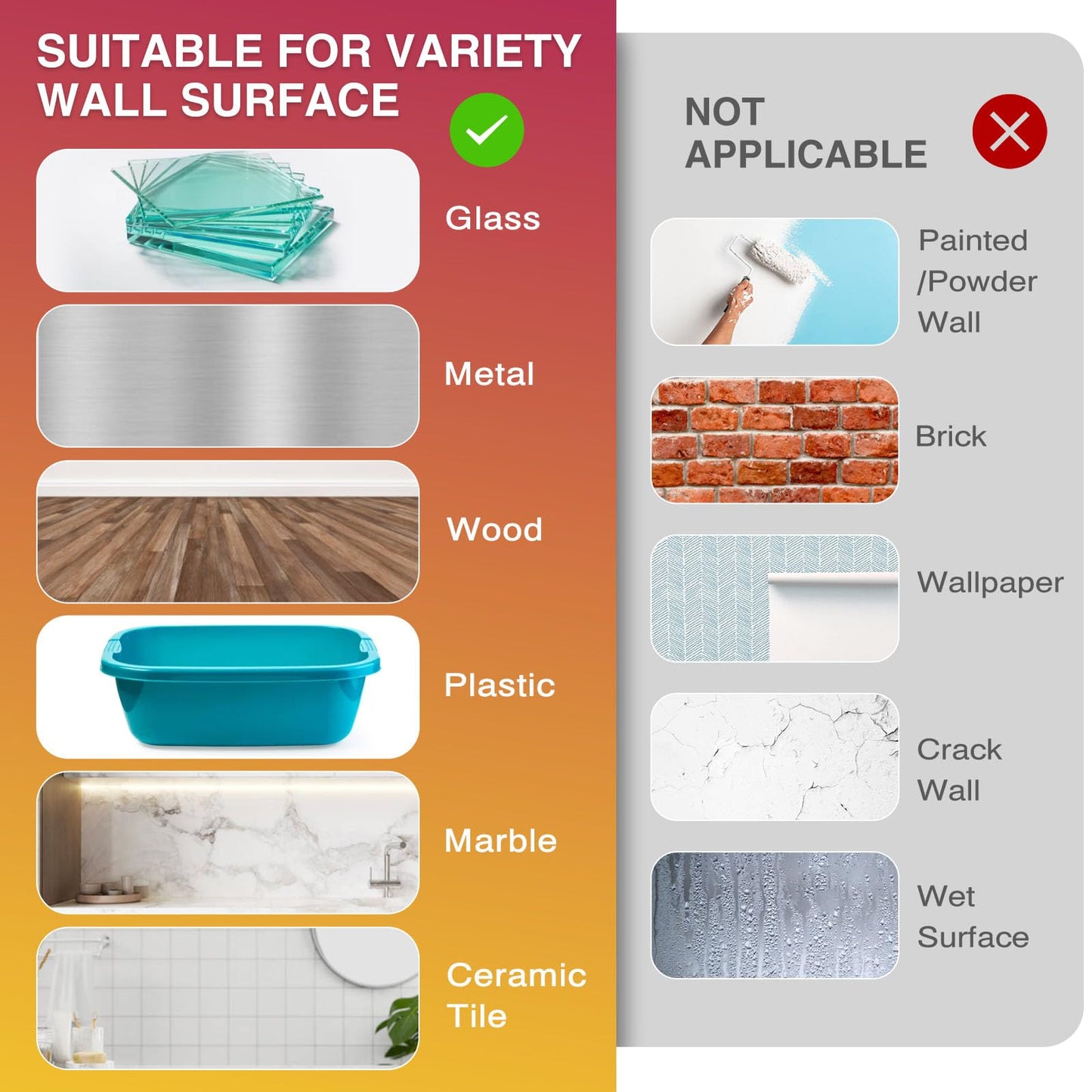 Picture Hanging Strips Heavy Duty XL 50 Pairs/100Strips, Damage Free Hanging Picture Hangers, Removable Adhesive Hook and Loop Wall Strips, Frame Stickers No Nails for Home Decor Wall Posters