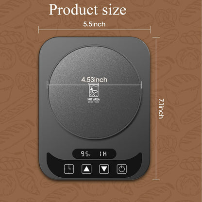 Sourdough Starter Warmer with Temperature Display,Sourdough Warming Mats 100℉ Electric Heating 12 Hours Timing Function Sourdough Heating Mat Bread for Baking Supplies Kitchen Bakers (Black)
