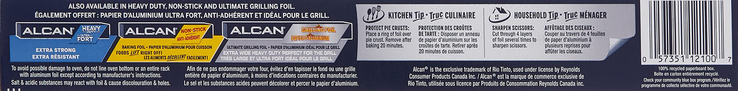 Alcan aluminum foil, 30 cm x 30.48 m, 3 Count