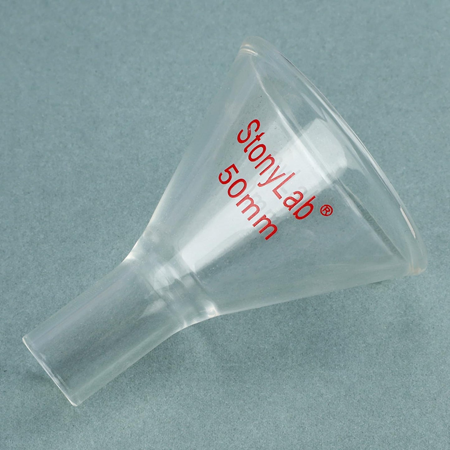 stonylab Glass Powder Funnel, Heavy Wall Borosilicate Glass Short Stem Funnel with 50 mm Top Diameter and 22 mm Stem Length