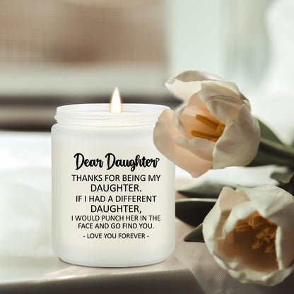 Volufia Daughter Gifts from Mom, Dad - Christmas Mothers Day Birthday Gift for Daughter - Lavender Scented Candle