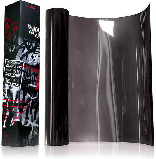 VViViD+ Ultimate Headlight Taillight Tint Vinyl Wrap (Dark Smoke, 12" x 7ft)