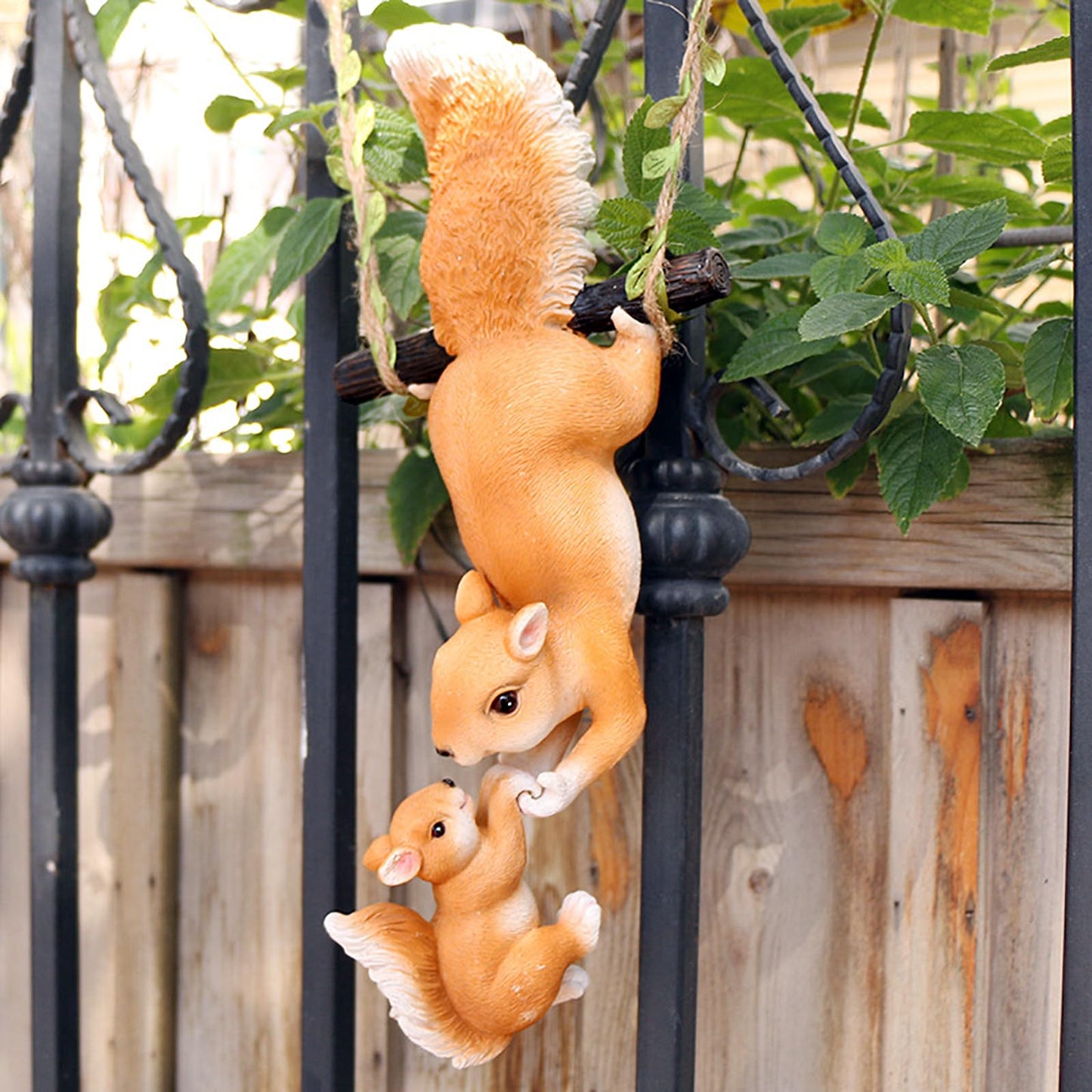 Squirrel Garden Decor,12 inchx5 inchx3 inch,Yard Statues,Fairy Garden Animals,Garden Animals Outdoor Decor,Suitable for Lawn,Patio,Deck,Porch Decoration