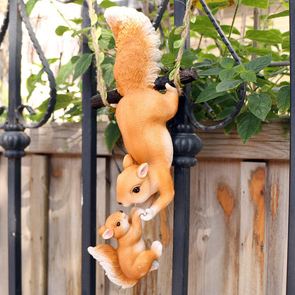 Squirrel Garden Decor,12 inchx5 inchx3 inch,Yard Statues,Fairy Garden Animals,Garden Animals Outdoor Decor,Suitable for Lawn,Patio,Deck,Porch Decoration