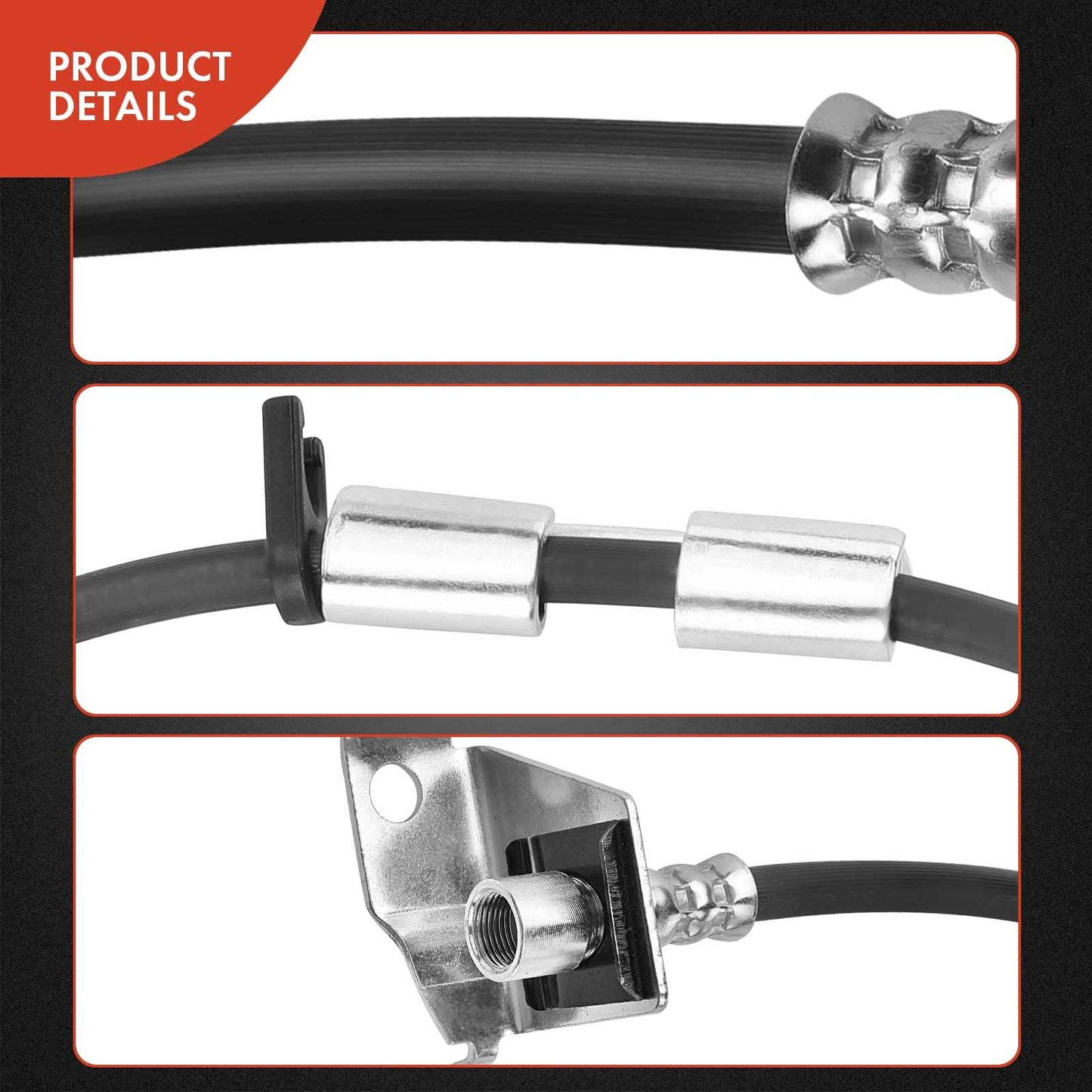 A-Premium Front Passenger Side Brake Hydraulic Hose Compatible with Ram and Dodge Models - Ram 2500/Ram 3500 2003-2010, 2500/3500 2011-2013