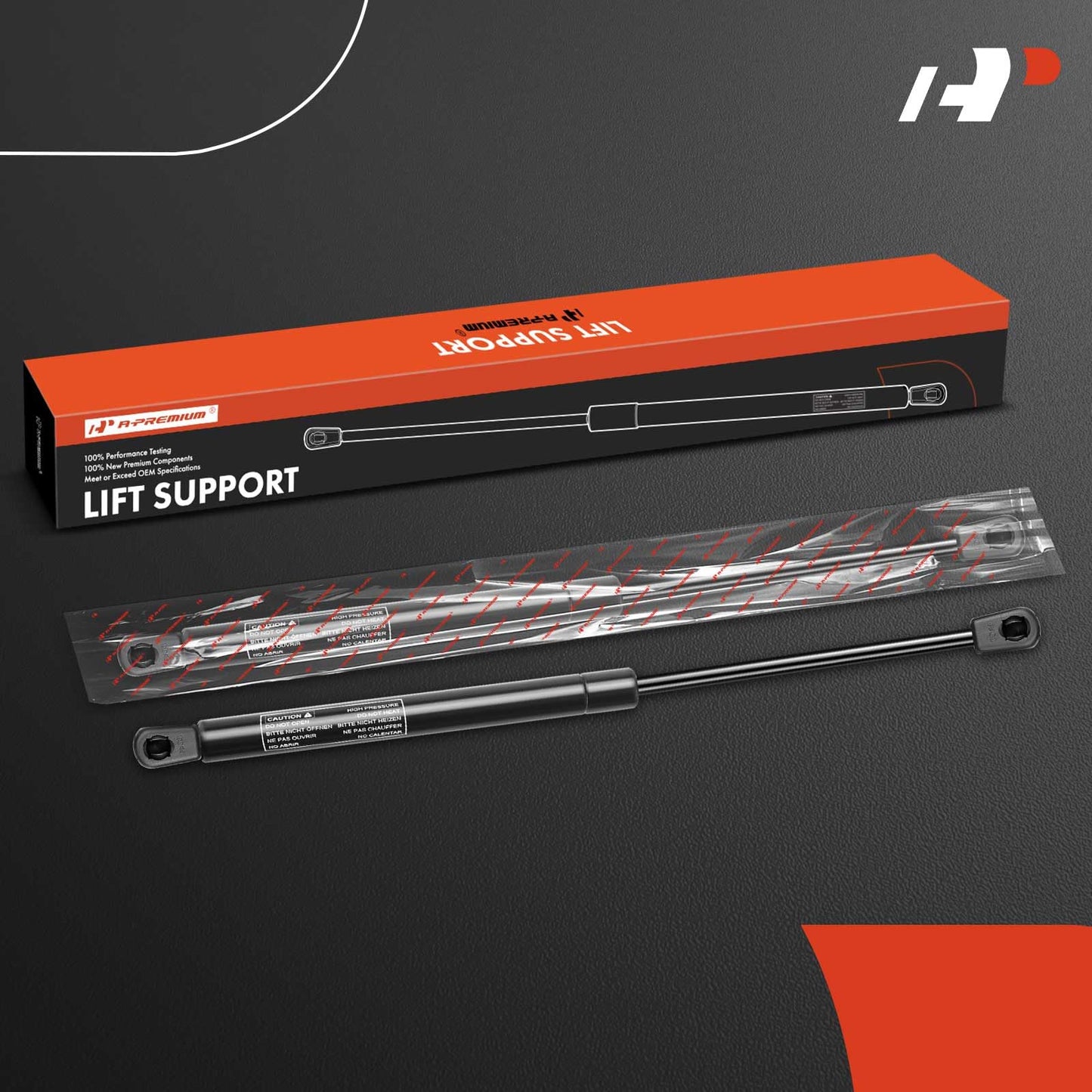 A-Premium 10 inch 80lb 10" Lift Supports Gas Prop Spring Shock Struts Replacement for Toolbox RV Camper Tonneau Cover Cabinets Sliding Window Storage Bed Bench Lids Basement Door Boat Hatch 2-PC Set