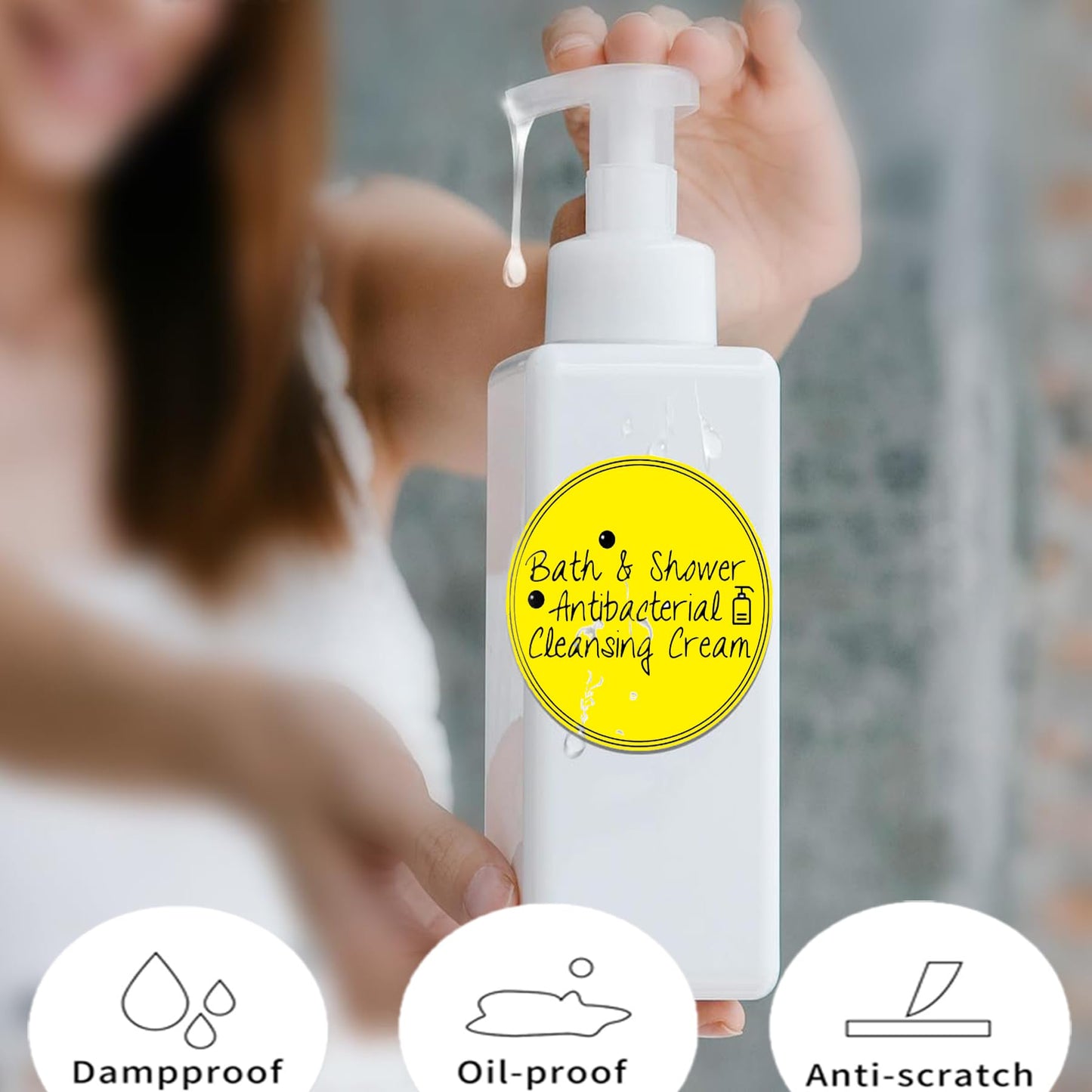 4 Inch Large Yellow Round Thermal Labels, 300 Labels/Roll,Self-Adhesive Circular Inventory Stickers, Multi-Purpose Round Roll Thermal Printing Stickers for Business and Domestic Use