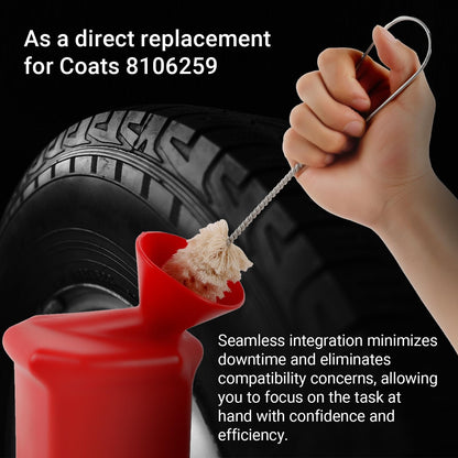 Ultra-Durable Angled Tire Lube Bucket Kit With 3 Swabs for Coats Center Post Changers - 11.5" Length