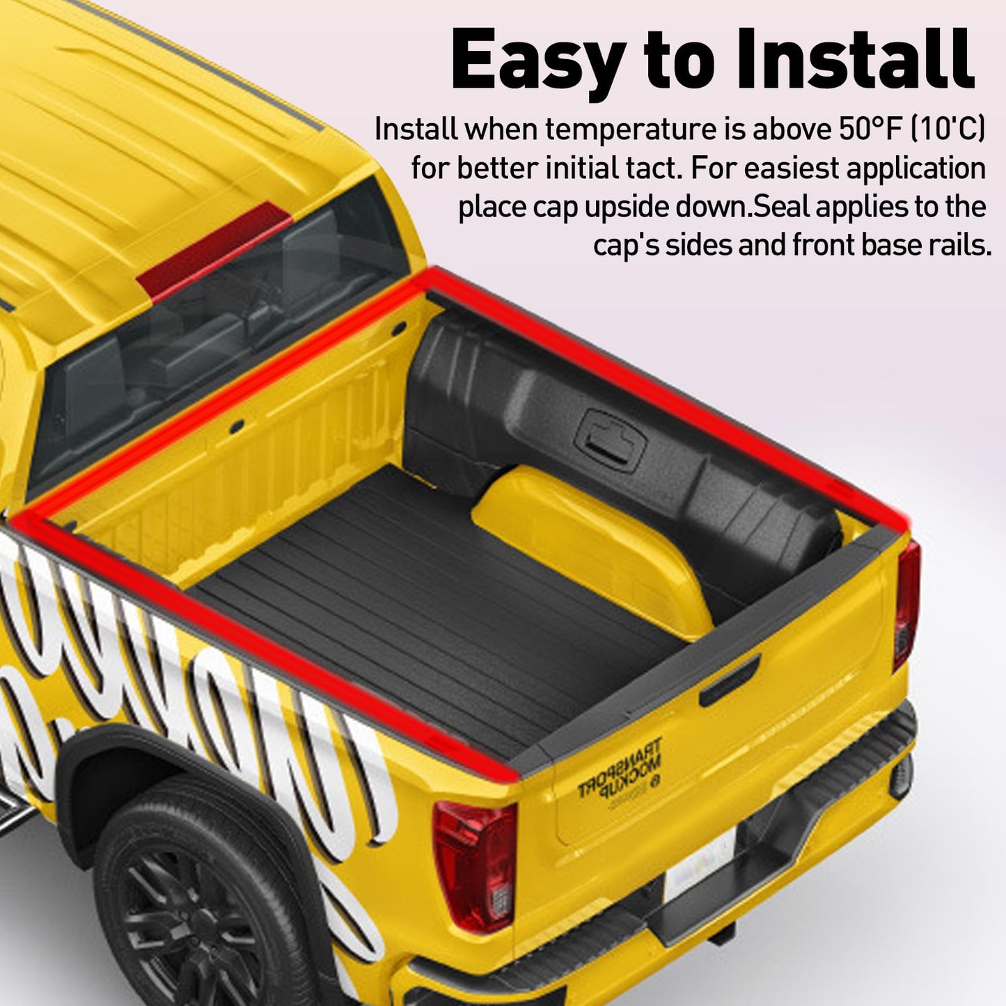 CHUANJI Tonneau Cover Seal, Truck Topper Seal Rubber Weather stripping with Triple Bulb, Camper Shell Seal Kit Replacement Parts Accessories (13.1Ft)