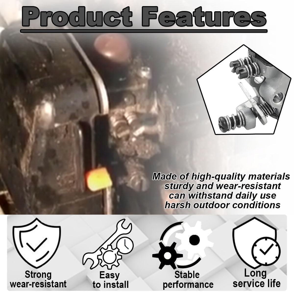 Qiuwanzia WT-253 Carburetor for Stihl BG72 BG75 HS80 FS80 FS85 BG4227 Leaf Blowers Replace WT 253, 4227 120 0600, 42271200600 with 4137 124 2800 Air Filter Pre Filter