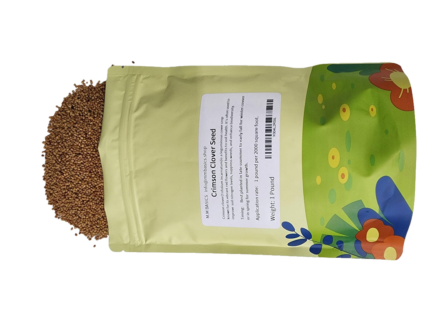 Crimson Clover Seeds 1 LB for Canada Lawn (1 Pound)