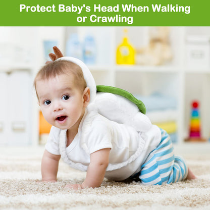 Baby Head Protector Backpack with Adjustable Straps Wear for Infant Toddler & Walker Walking & Crawling Fall Back Head Protection (Turtle) CA