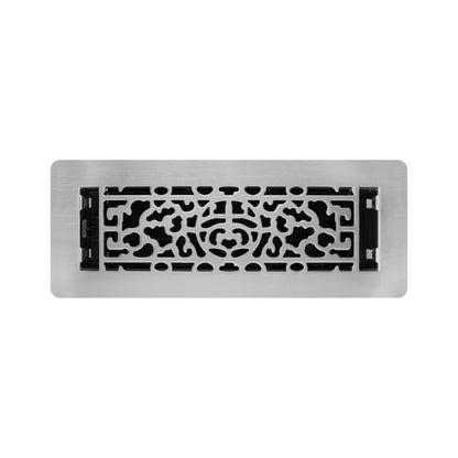 Decor Grates LFGS310-NKL Feng Shui *NEW* Low Profile Floor Register, 3x10 Inches, Brushed Nickel