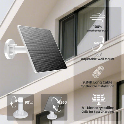 Portable Solar Panel IP67 Waterproof Solar Charger for Outdoor Camping RV (6W)