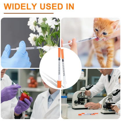 U-100 0.5ml Syringe 31 Gauge 5/16 Inch(8mm), 1cc Lab Supplies, Individually Sealed Pack of 20