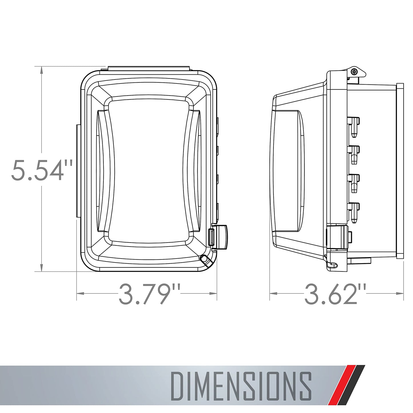 TayMac MM510C Single-Gang Horizontal/Vertical Weatherproof Receptacle Cover, 3.75 Inches Deep, Clear