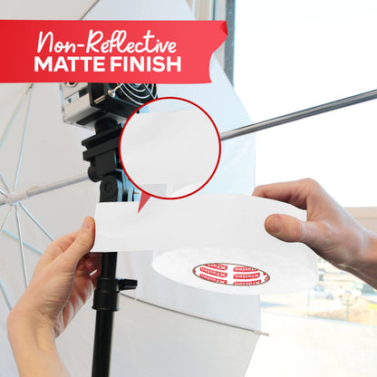 XFasten White Gaffers Tape 3 Inch X 30 Yards, Multipurpose, No Residue Gaffing Tape, White Gaff Tape Non-Reflective Matte Finish for Filming, Indoor, Outdoor Locations, Pro Gaff White Tape for Walls
