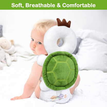 Baby Head Protector Backpack with Adjustable Straps Wear for Infant Toddler & Walker Walking & Crawling Fall Back Head Protection (Turtle) CA