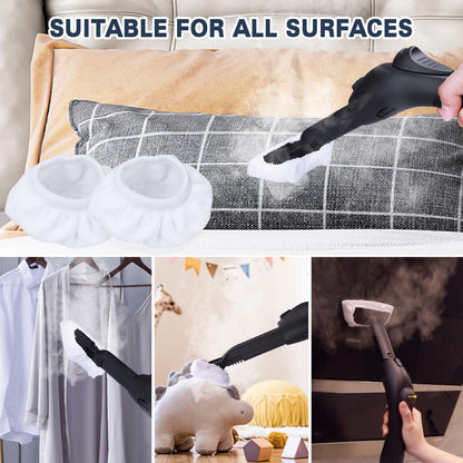 Waitbird 6 Pack Microfiber Mop Pads and 3 Pack Ironing Cloths Set Replacement, Compatible Steam Cleaner STC-EU168, Washable and Reusable