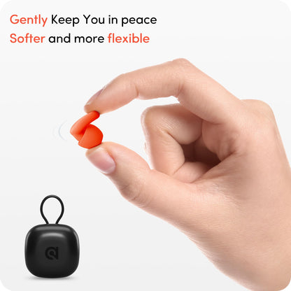 Audree Super Soft Ear Plugs for Sleeping Noise Cancelling - 28dB Noise Reduction Earplugs for Sleep , Concert, Airplanes & Noise Sensitivity, 8 Reusable Silicone Ear Tips in XS/S/M/L (Orange)