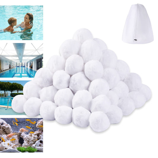 Pool Filter Balls for Sand Filter, Reusable Sand Filter Media Cartridges Replacement for Swimming Pool Filter Pump Aquarium (4.6 Pounds)