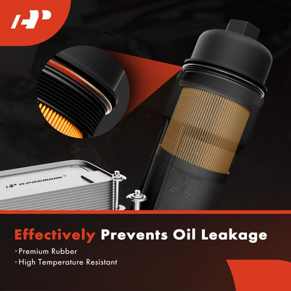 A-Premium 2-PC 10K Miles Protection Oil Filter Compatible with Ram 1500, 1500 Classic & Jeep Grand Cherokee, Wrangler & Dodge Grand Caravan, Charger, Journey & Chrysler Town & Country & Volkswagen