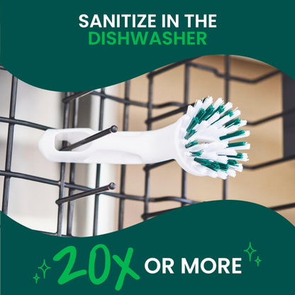 Scotch-Brite Little Handy Scrubber, Small and Versatile Cleaning Tool with Long Lasting Bristles, 6-Scrubbers Total
