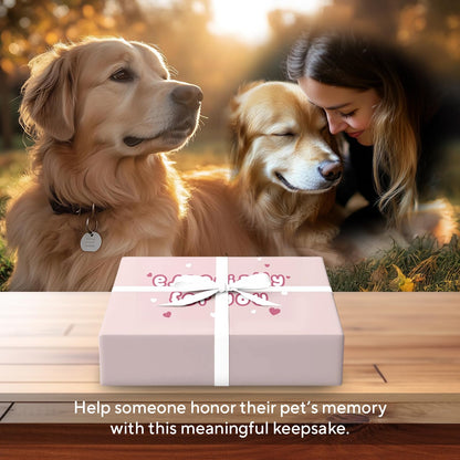 X-partner 4×6 Pet Memorial Photo Frame – Keepsake Remembrance Sympathy Gift for Loss of Dog or Cat – No Longer By My Side But Forever In My Heart – Loving Memory Picture Frame for Pets