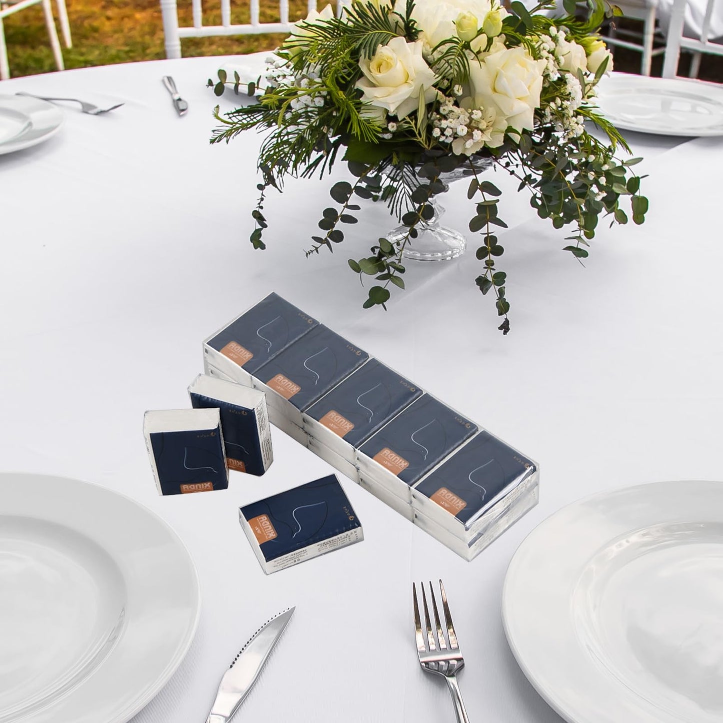 Sadstory 100 Pack Pocket Tissues Bulk, Small Facial Tissues, 4 Ply Mini Travel Size Paper, Soft and Unscented