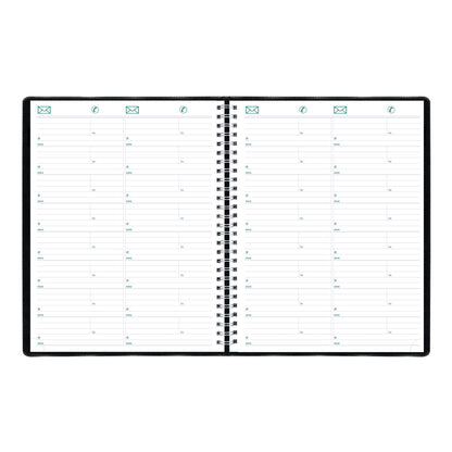 Blueline® 2026 Essential Weekly Planner, Appointment Book, 12 Months, January to December, Twin-Wire Binding, 11" x 9.0625", Black, Bilingual (C5950.81BT-26)