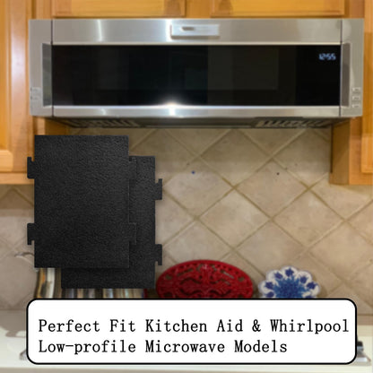Aolleteau 4 Pack Activated Charcoal Air Filters Compatible with Whirlpool Over-The-Range Microwaves, for Over The Range Microwave Hood Models YKMLS311, YWML55011, WML75011