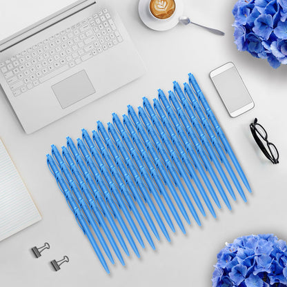 Aozora Blue Click Pens, 80 Pack, Retractable Ballpoint Pens, Medium Point, Smooth Ink, Perfect for Office and Writing