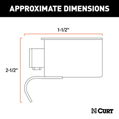 Curt Manufacturing 58190 7-Pole Metal Connector Trailer End