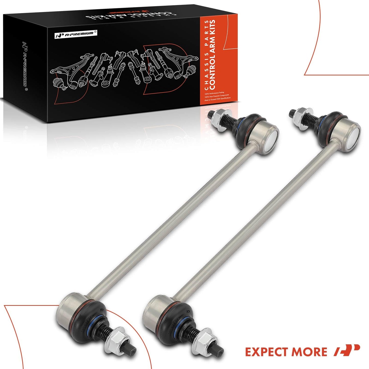 A-Premium 2 x Front Sway Bar Links Stabilizer Bar Links, Compatible with Kia Sportage 2011-2013, Hyundai Tucson 2010-2013