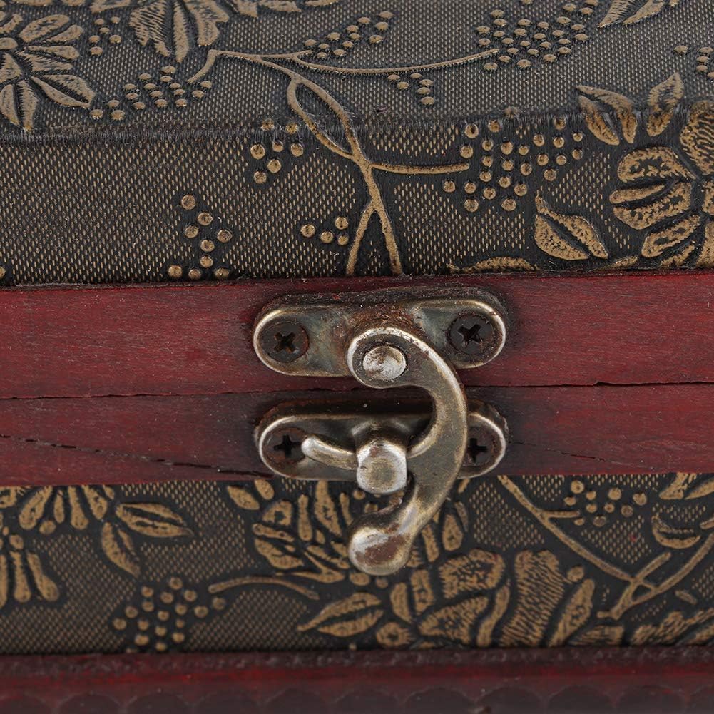 Wooden Box, 11 x 8.5 x 3.2in Large Keepsake Box with Lid Decorative Boxes Wood Storage Box Treasure Chest Trinket Box Gift Box Wood Jewelry Box Memory Box Wooden Chest Box for Decorative