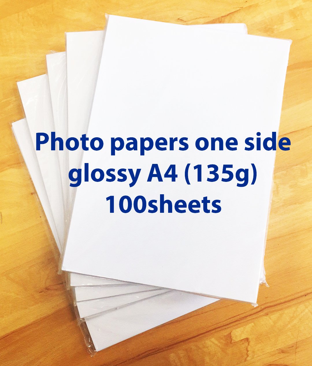 ChiButtons One Side Glossy Photo Papers A4, 100 Sheets (135g, Specially for Button Maker use)