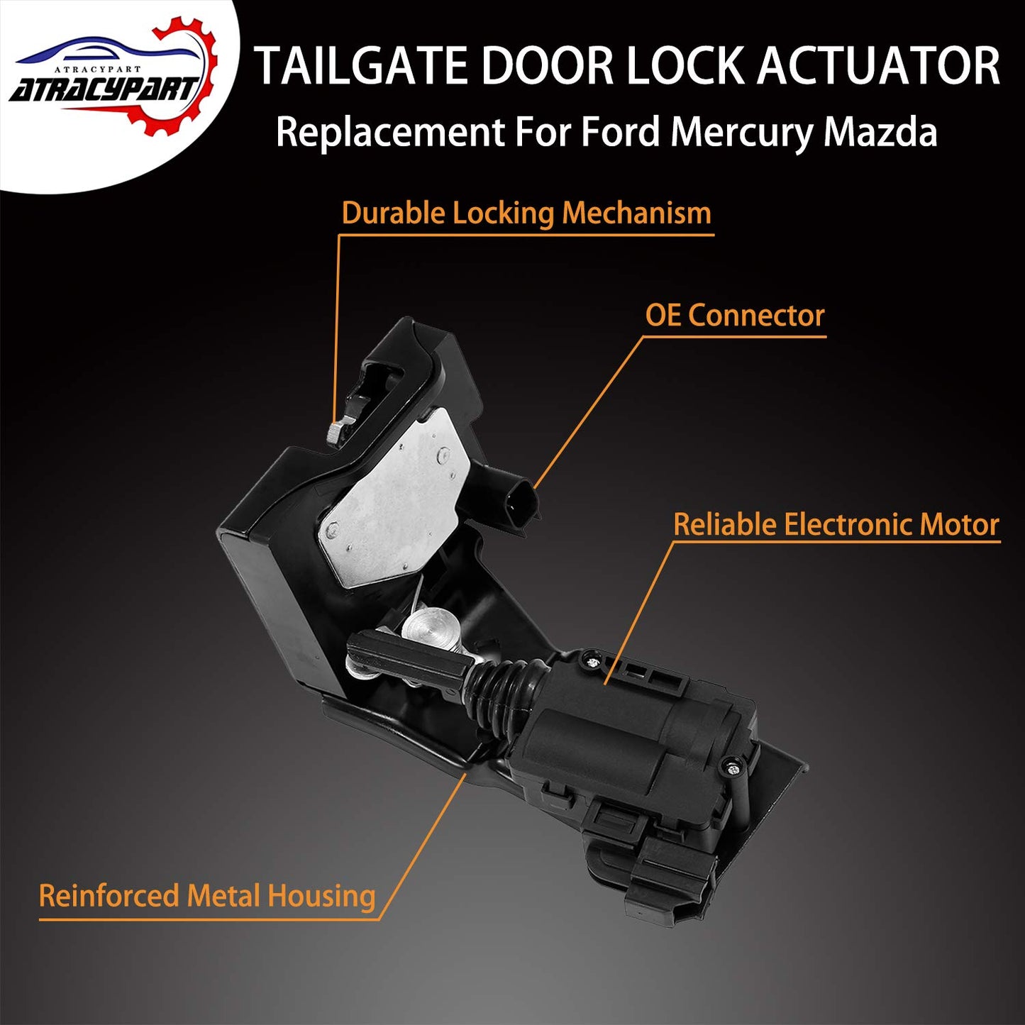 Rear Liftgate Door Lock Actuator Tailgate Latch Actuator | for 2009-2012 Ford Escape 2008-2011 Mazda Tribute 2009-2011 Mercury Mariner | Replace OE# 9L8Z-7843150-B 9L8Z7843150B