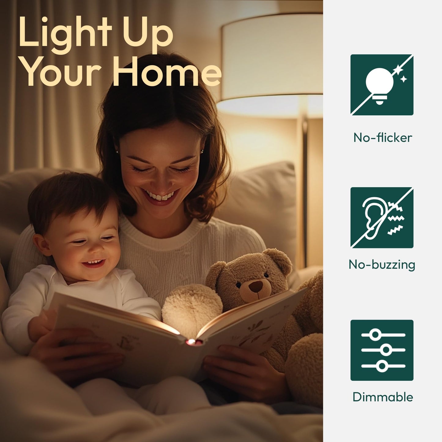 ALAMPEVER 12 Pack E26 LED Bulb 60 Watt, 2700K Soft White LED Light Bulb with Dimmable Function, CA11 Candelabra LED Bulbs, 450LM LED Edison Bulb, CRI82