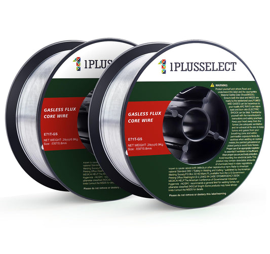 030 Flux core Welding Wire, E71T-GS Low Splatter Gasless Mild Carbon Steel Mig Welding Wire, 2-Pound Strong ABS Plastic Spool Welding Wire - 2pack