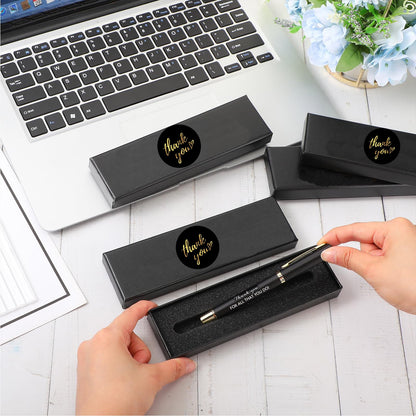 10/20/40 Sets Inspirational Thank You Gifts Employee Appreciation Gifts Bulk Ballpoint Engraved Business Pens with Gift Boxes (THANK YOU FOR ALL THAT YOU DO, 10)