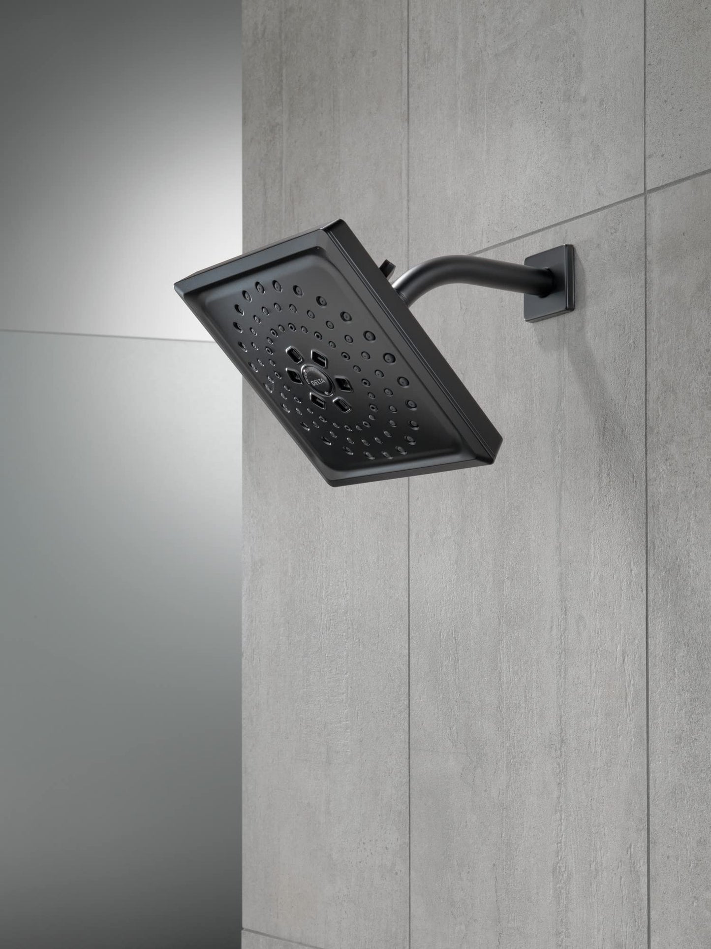 Delta Faucet RP51034BL, Vero Square Shower Flange in Matte Black Finish
