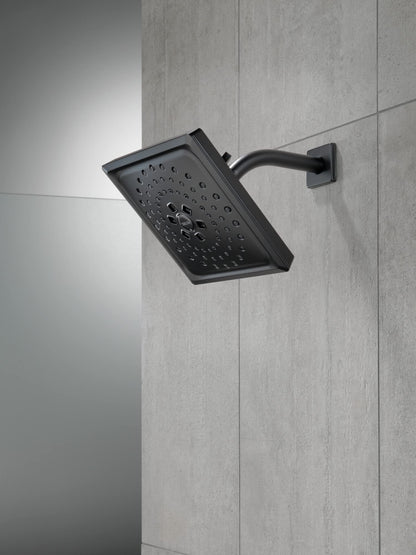 Delta Faucet RP51034BL, Vero Square Shower Flange in Matte Black Finish