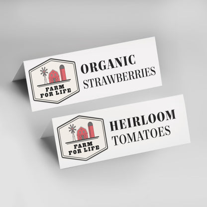 Avery Printable Medium Embossed Tent Cards with Micro-Perforated and Surefeed Technology, 2.5" x 8.5", Double Sided Printing, Matte White Cardstock, for Laser/Inkjet Printer, 100 Blank Cards, (5305)