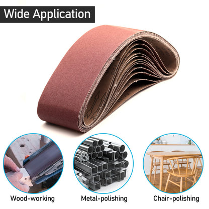 Sanding Belts 4x36, 240 Grit Aluminum Oxide Belt Sander Sandpaper 4 x 36-Inch Belt Sander, 12-Pack